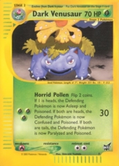 Dark Venusaur 7 Non-Holo Winner Stamp Promo - BattleZone Exclusive